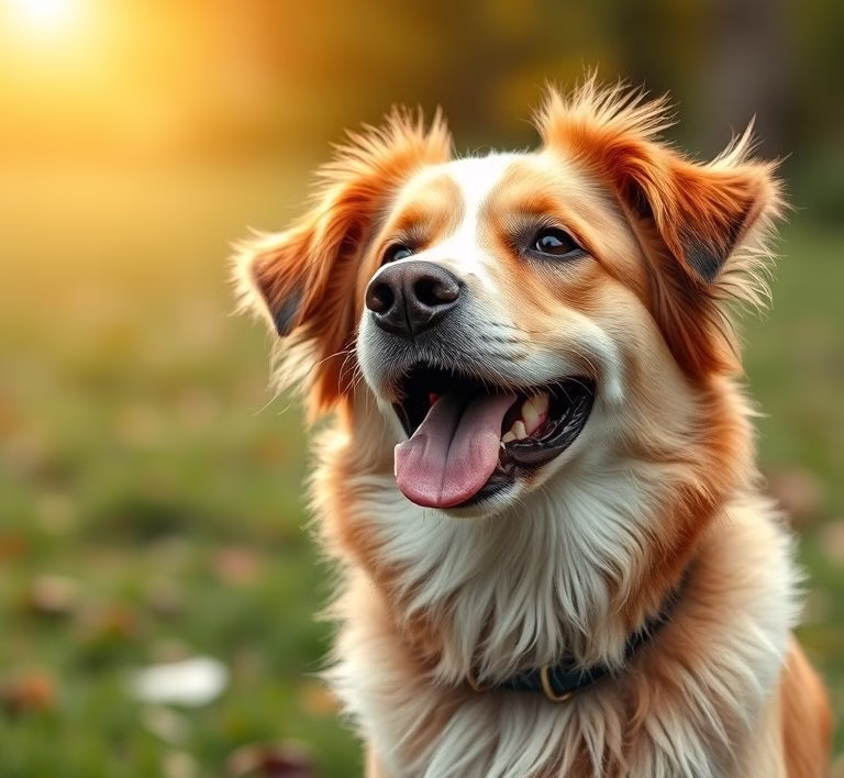 Ein glücklicher Hund frisst genüsslich Platinum Hundefutter aus einem Napf