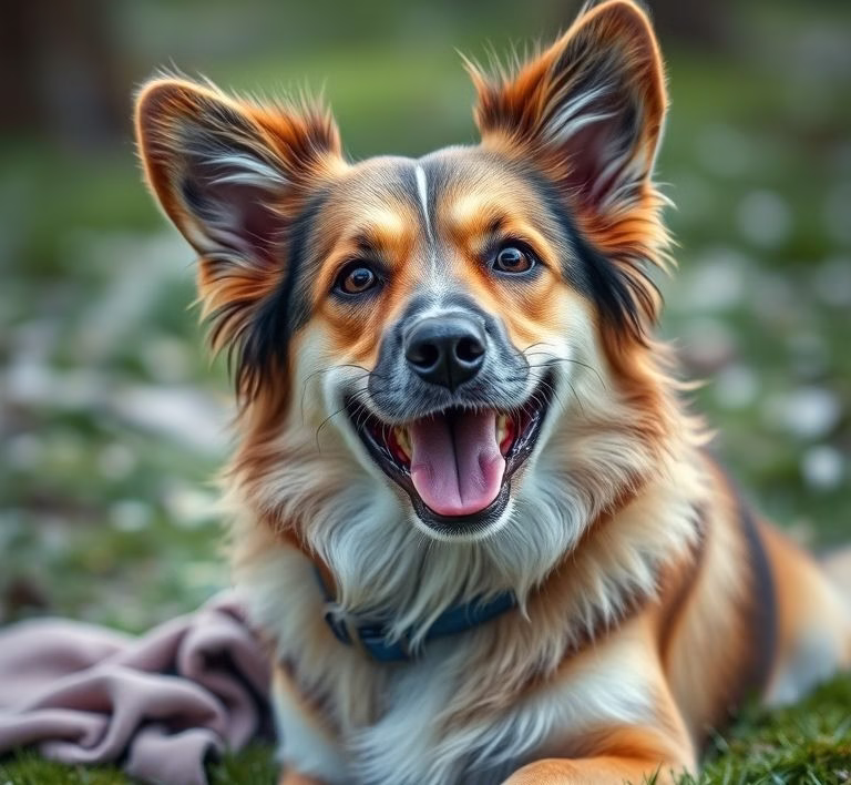 Ein Hund frisst genüsslich aus einem befüllten Napf mit Josera Hundefutter getreidefrei.