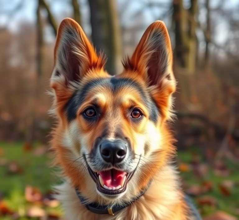 Ein Hund frisst genüsslich aus einem Josera Futternapf