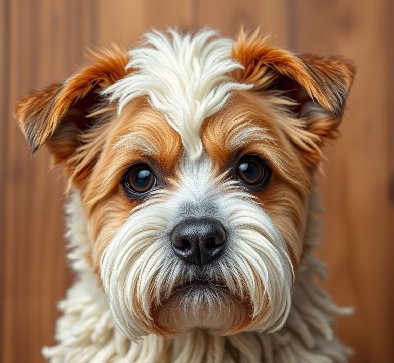 Ein Mops mit einer offensichtlich flachen Schnauze, der schwer atmet, um die Auswirkungen von Brachyzephalie zu verdeutlichen.