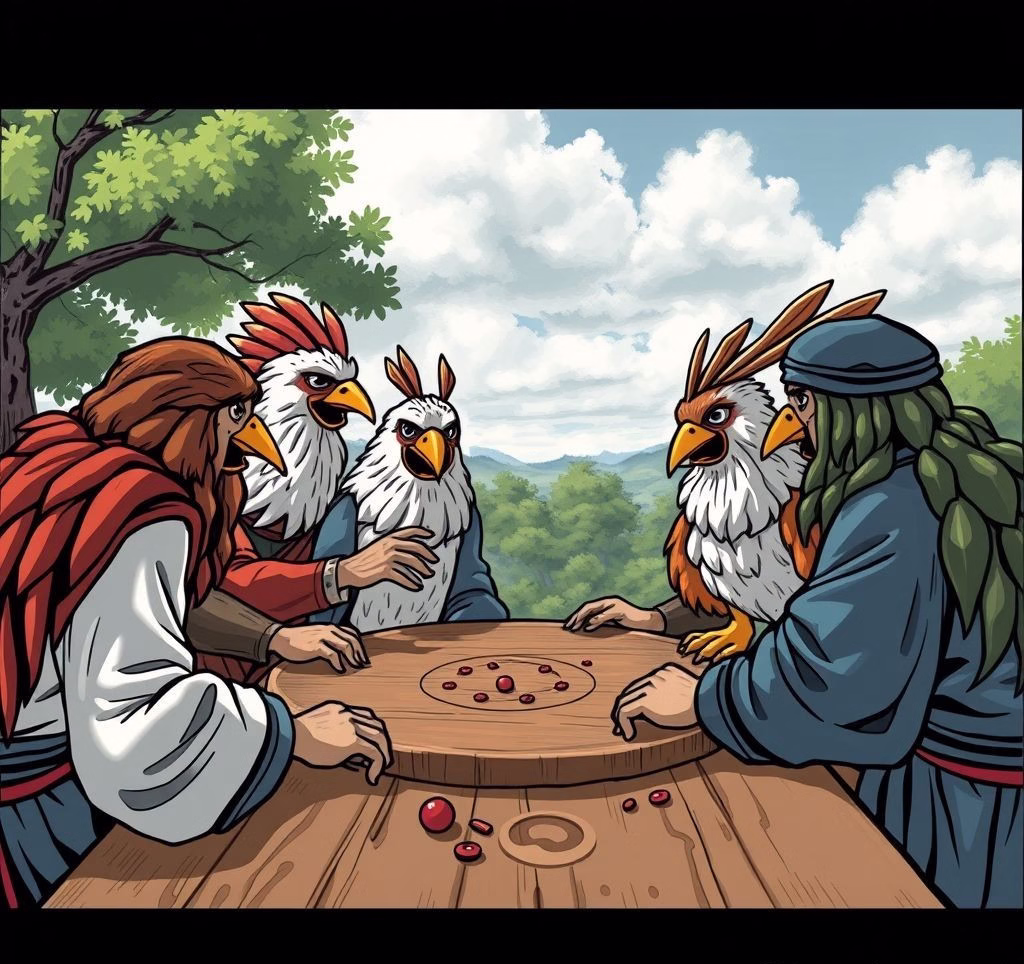 Eine Gruppe verschiedener Hunderassen, die friedlich zusammen spielen