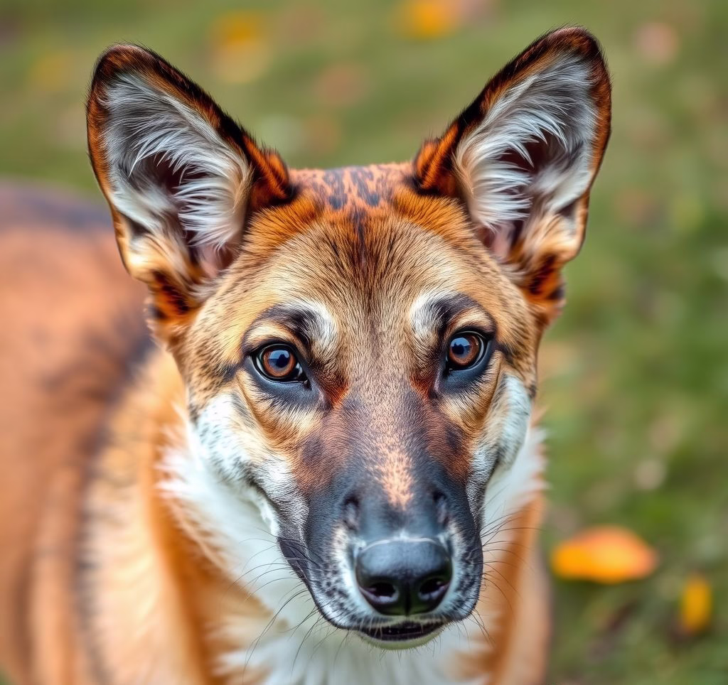 Nahaufnahme eines Basenji-Gesichts, das seine typischen Stirnfalten zeigt.