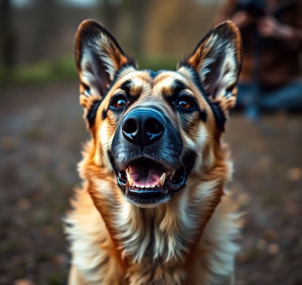 Porträt einer Deutschen Dogge, die sanft in die Kamera blickt
