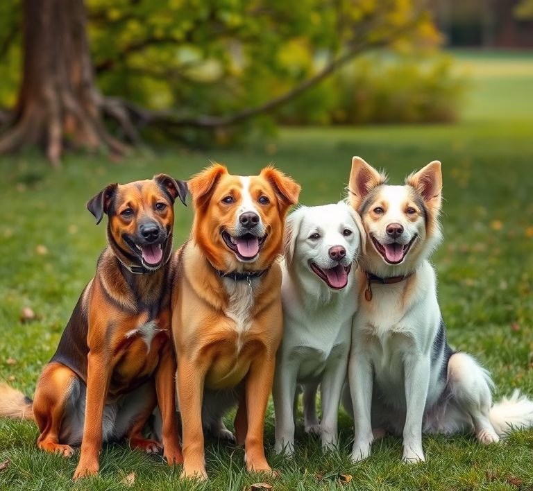 Verschiedene Dosen Aras Hundefutter, ordentlich aufgereiht